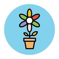 plant pot concepten vector