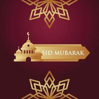 eid mubarak ontwerp vieren vector