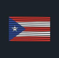 Puerto Rico vlag borstel. nationale vlag vector