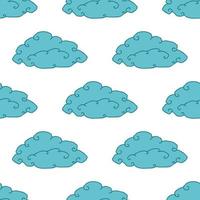 naadloos patroon met wolken. hemel achtergrond. vector