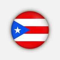 land Puerto Rico. vlag van Puerto Rico. vectorillustratie. vector