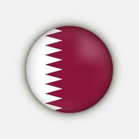 land qatar. vlag van qatar. vectorillustratie. vector