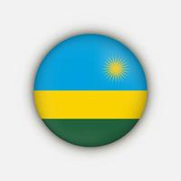 land rwanda. Rwandese vlag. vectorillustratie. vector