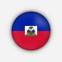 land Haïti. vlag van Haïti. vectorillustratie. vector