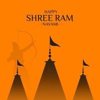 happy ram navami festival van india social media post vector