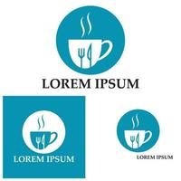 vork en lepel restaurant logo vector sjabloon