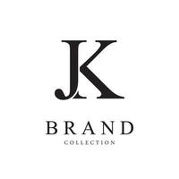 brief jk vector logo ontwerp symbool pictogram embleem