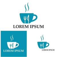 vork en lepel restaurant logo vector sjabloon