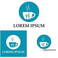 vork en lepel restaurant logo vector sjabloon