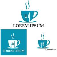 vork en lepel restaurant logo vector sjabloon