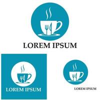 vork en lepel restaurant logo vector sjabloon