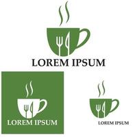 vork en lepel restaurant logo vector sjabloon