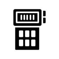 walkie talkie pictogram illustratie, vector glyph.