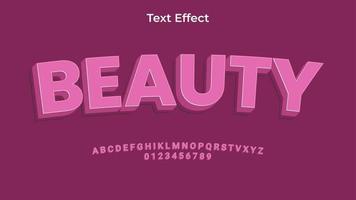 schoonheid teksteffect eps premium vector