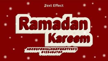 ramadan kareem teksteffect eps premium vector