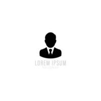 zakenman silhouetten, vector pictogram.