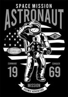 Astronauten ruimtemissie vector