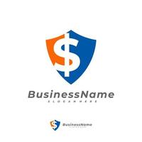 geld schild logo vector sjabloon, creatieve geld logo ontwerpconcepten