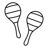 maracas. hand getrokken doodle kind spullen pictogram. vector