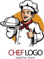 gedetailleerde-chef-logo-sjabloon, chef-logo