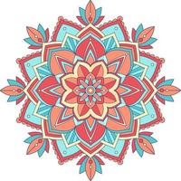 vintage mandala met dunne lijnen vector