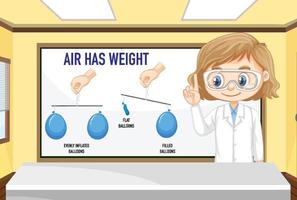 wetenschappelijk experiment voor kinderen concept vector