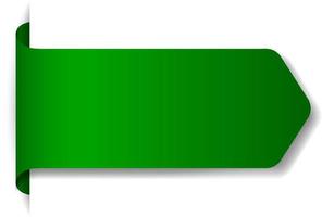 groen bannerontwerp op witte achtergrond vector