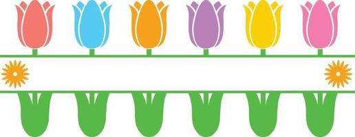 gespleten tulp lente vector