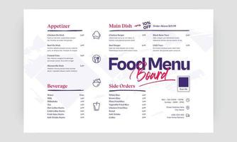 fastfood-menu. restaurant fastfood café menusjabloon flyer. vector