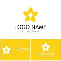 schoonheid plumeria pictogram bloemen ontwerp illustratie sjabloon vector