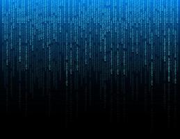 Blauwe binaire cyber circuit toekomstige technologie concept achtergrond vector