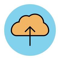 concepten voor clouddownloads vector