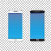 smartphone, mobiele telefoon geïsoleerd, realistische vector op een transparante achtergrond