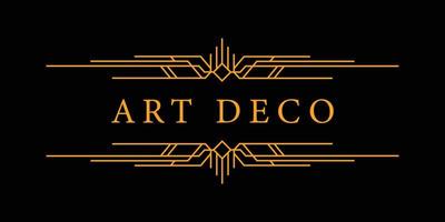 art deco vintage voor copyspace. stijlvol illustratieornament voor tekstontwerp. retro partij geometrische achtergrond. vectorillustratie voor glamour-stijl. vector