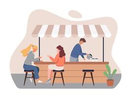 coffeeshop vectorillustratie vector