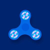 Kleurrijke hand Fidget Spinner pictogram vector