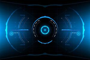 Abstracte futuristische ronde HUD vector