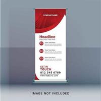 corporate roll up banner vector