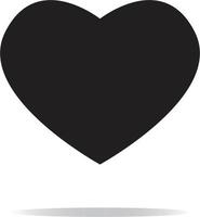 hart pictogram. hart symbool. Valentijn hart teken. vector