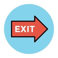 trendy exit-concepten vector