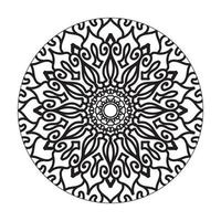 collecties cirkelvormig patroon in de vorm van een mandala voor henna, mehndi, tatoeages, decoraties. decoratieve decoratie in etnische oosterse stijl. kleurboek pagina.