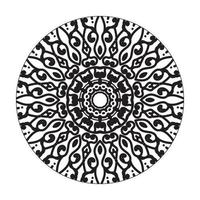 collecties cirkelvormig patroon in de vorm van een mandala voor henna, mehndi, tatoeages, decoraties. decoratieve decoratie in etnische oosterse stijl. kleurboek pagina. vector