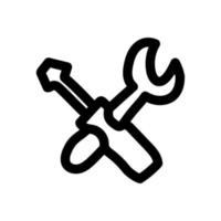 eenvoudige vector pictogram reparatie tools
