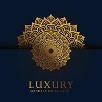 luxe mandala achtergrond met gouden arabesk patroon arabische islamitische Oost-stijl. decoratieve mandala in ramadan-stijl vector