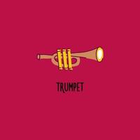 jazz instrument trompet illustraties vector