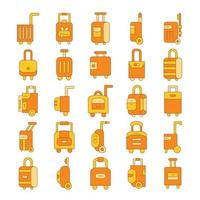 bagage pictogrammen instellen vector