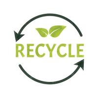 recycle pictogram recycle recycling symbool concept van ecologie nul afval en duurzaamheid vector