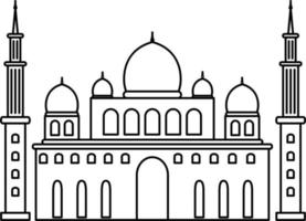 moskee schets vector