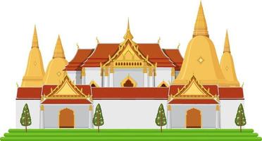 Thailand iconische toeristische attractie achtergrond vector