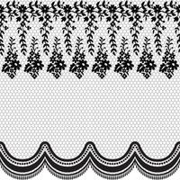 naadloos kantpatroon met bloemen vector